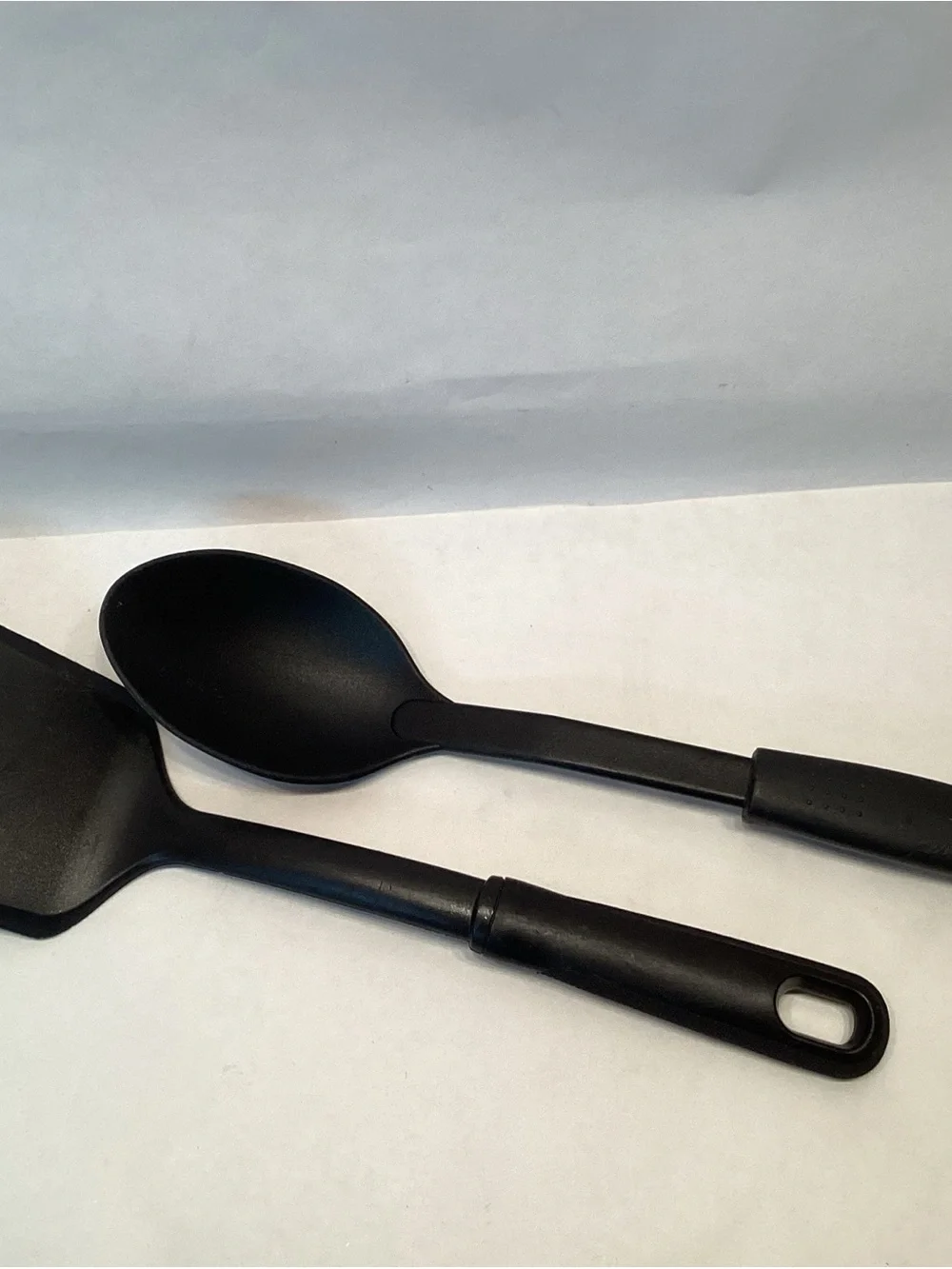 2 Nylon Utensils Turner Solid Heat Spoon Heat Resistant Kitchen Spatula 12” USA